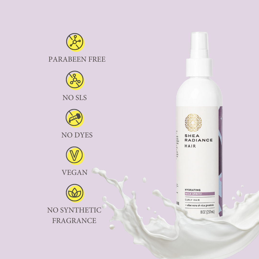 Moisturizing Hair Milk Spritz – Leave-In Conditioner for Natural & Curly Hair