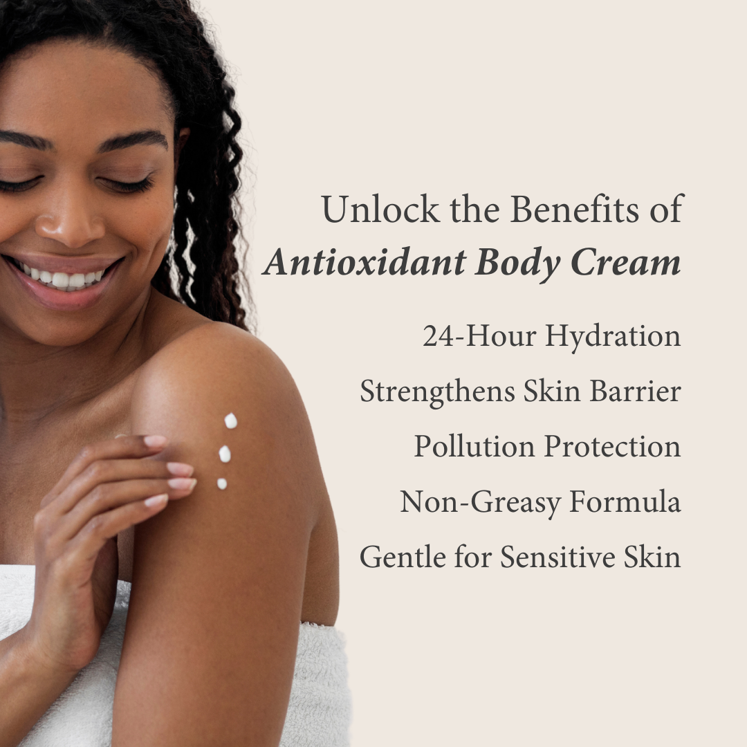 Antioxidant Body Cream for Dry & Sensitive Skin with Shea & Baobab Oil