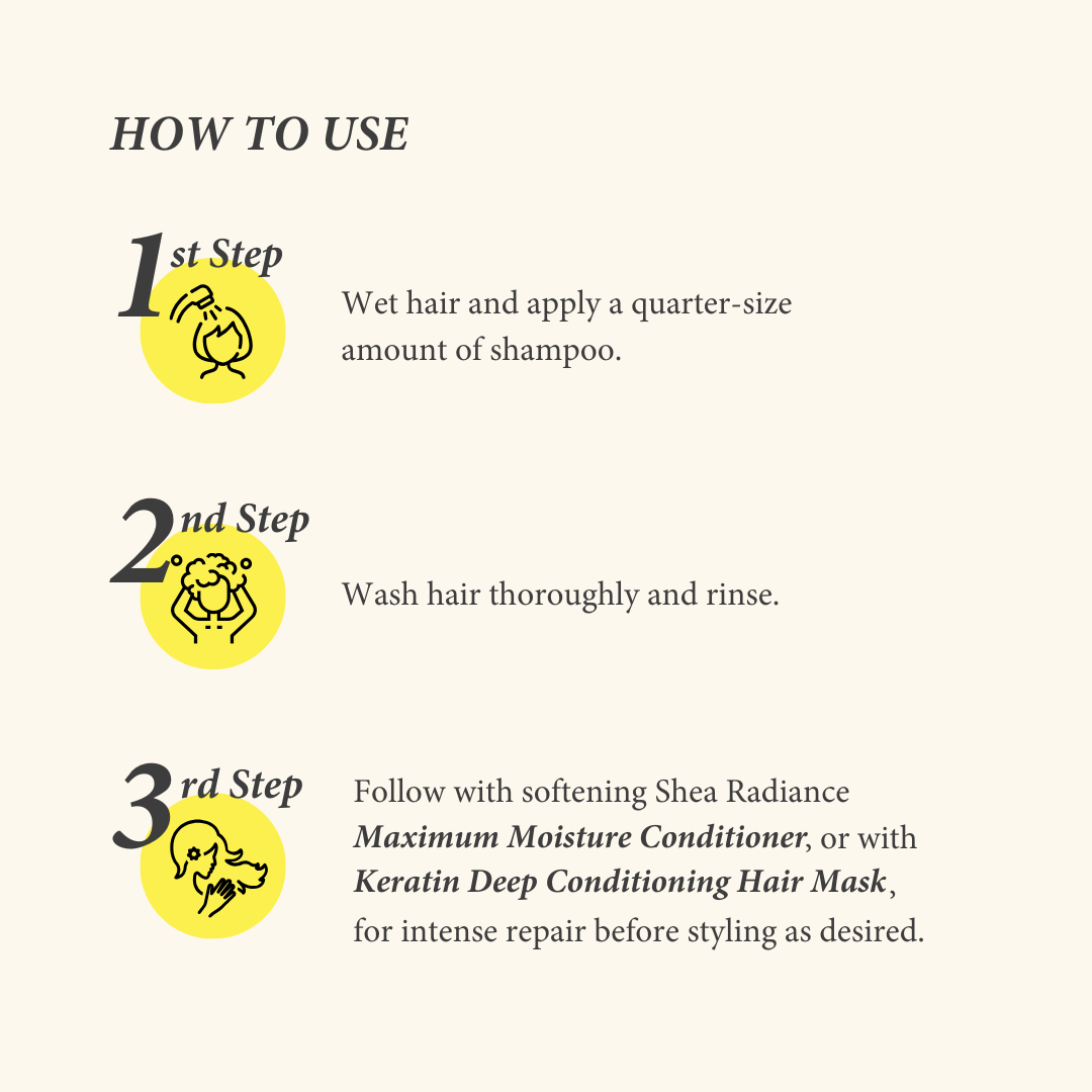 Maximum Moisture Shampoo for Dry, Curly & Natural Hair with Rosemary & Peppermint