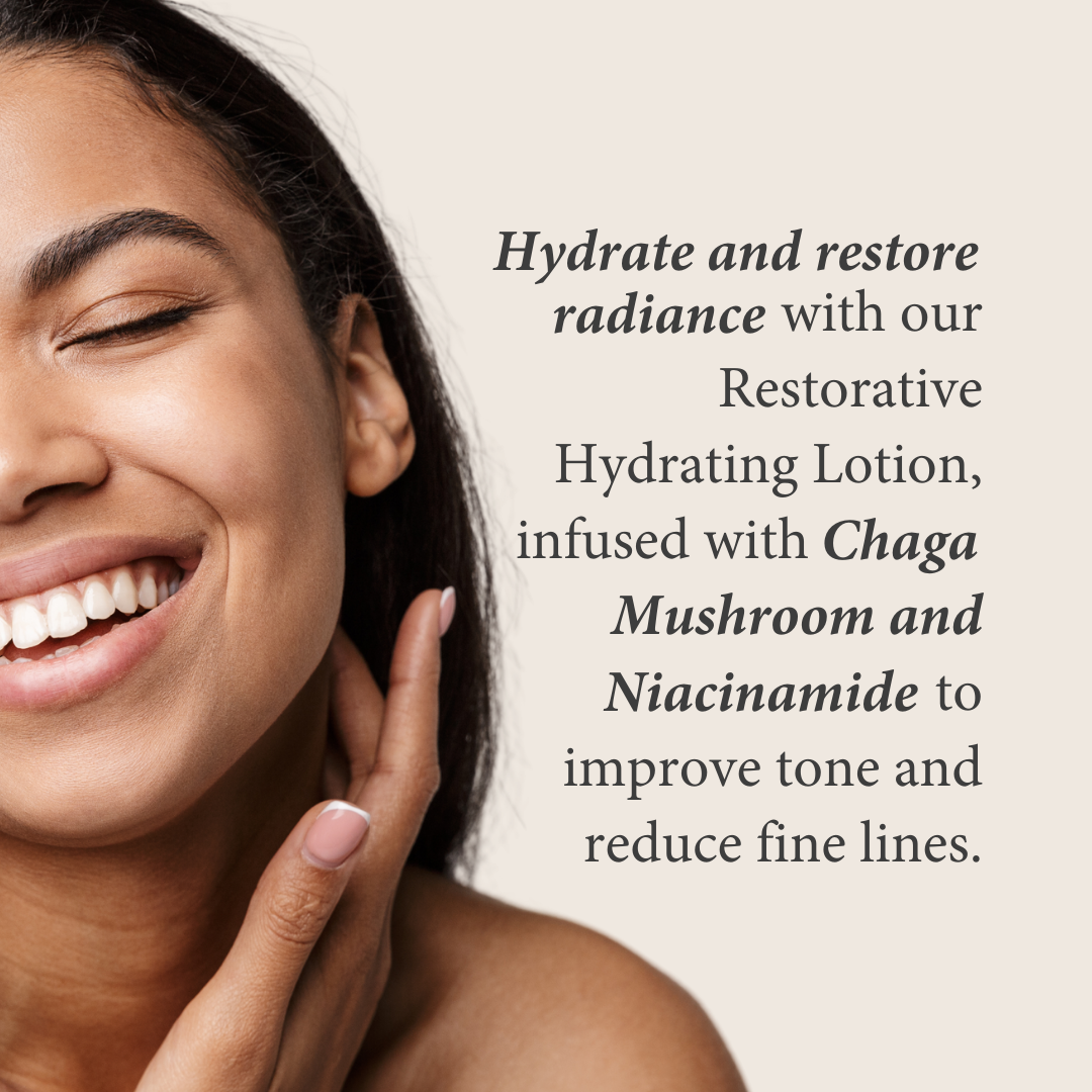 Restorative Hydrating Lotion with Chaga Mushrooms and Niacinamide