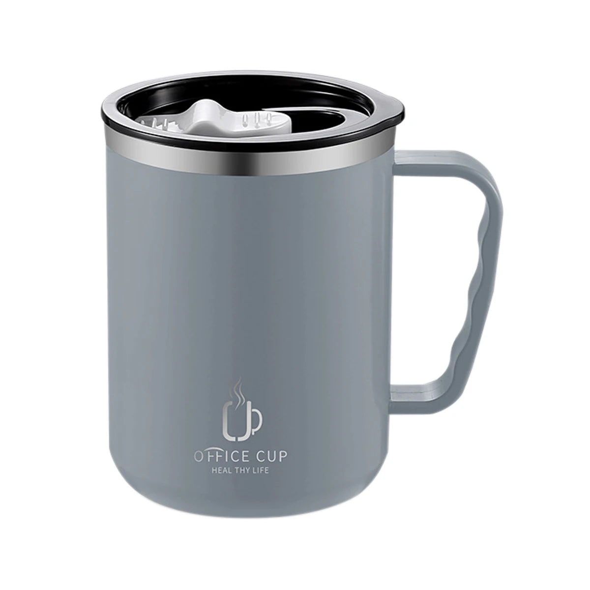 Double Wall Insulated Coffee Mug 304 Stainless Steel Milk Coffee Cup WIth Handle Leak-proof Drinking Cup Adult Student Drinkware