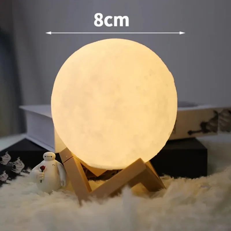 Best-Selling Creative Features Assembled Moonlight Lamp Toy Family Living Room Bedroom Bedside Ornaments 8 Cm Children's Gift